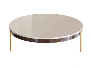 ZEUS - Low round solid wood coffee table by Guerra Vanni - view 2